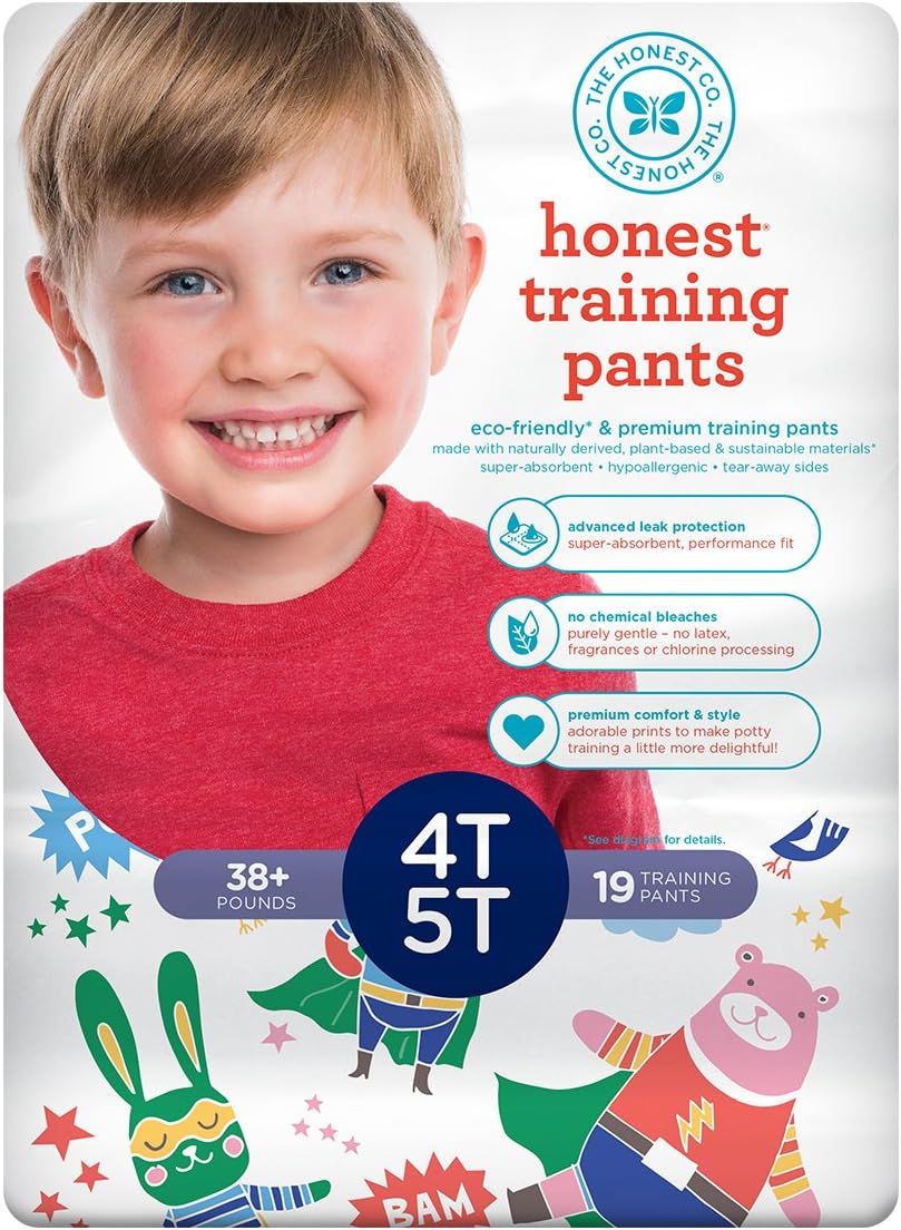 251026152612127_1 Honest Training Pants, Unicorns, 3T/4T, 23 Count - Image 1